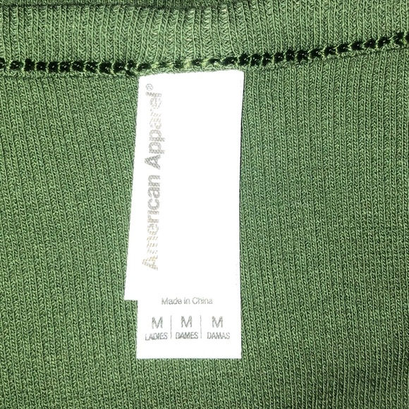 American Apparel khaki green fitted t-shirt Size M - Picture 4 of 7